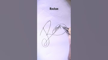 wow🥰 Roshan Signature✍️ #hncreation #viral #signature #art #ideas #autographs #stylish #shorts