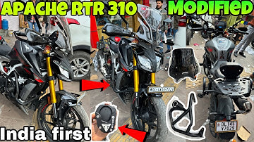 Apache RTR 310 Modified | RTR 310 All Premium Moto Care accessories | ￼apache 310 modifications