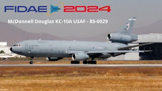 Take-off iconic McDonnell Douglas KC-10A 85-0029 #usaf on #fidae 2024 in #Santiago SCL- SCEL