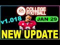 College Football 26 Update 1.018 Explained – Huge Stability & Dynasty Fixes