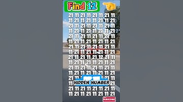 🧠 Only 1% Can Spot the Hidden Number 🤯 👀 Can You?  #quiz #riddle #puzzle #challenge #wow