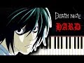 DEATH NOTE Season 1 OP - Piano Tutorial