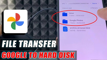 how to transfer google photos/google drive to hard disk?