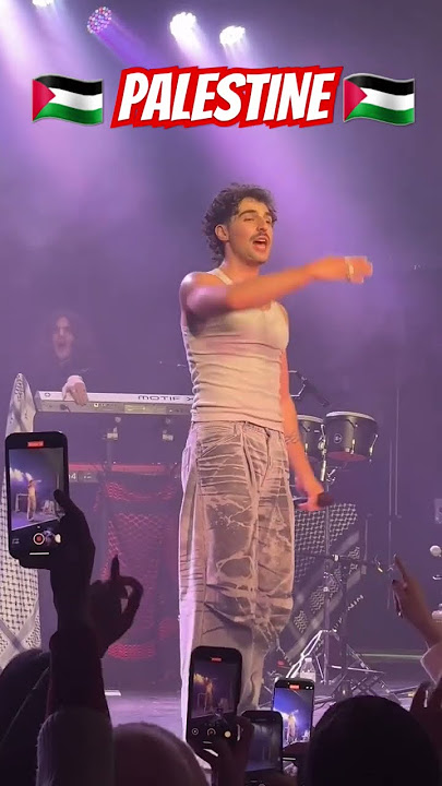 Saint Levant Performs Powerful 'World Sing Palestine' on Stage #palestine