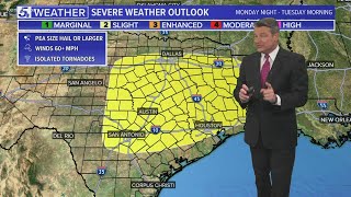 Slight risk of severe weather for San Antonio next week