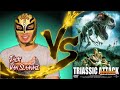 Triassic attack  movie review  emilia clarke reanimated fossil dinosaurs  slammarang