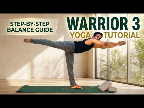 Warrior 3 Yoga Tutorial: Step-by-Step Balance Guide🤸,,, - YouTube