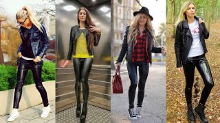 Graceful & Admirabel Leather Legging Designs Ideas For Girls Fashion
