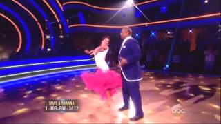 Sharna Burgess &amp; Tavis Smiley dancing Foxtrot on DWTS 9 15 14