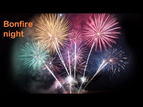 Bonfire night. Guy Fawks night. A1-A2 ESL/EFL video