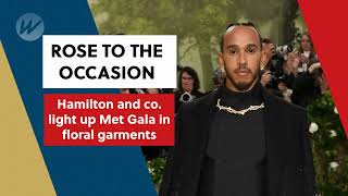 Rose to the occasion - Hamilton and co. light up Met Gala in floral garments | Sport Met Gala
