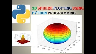 3d sphere plotting using python