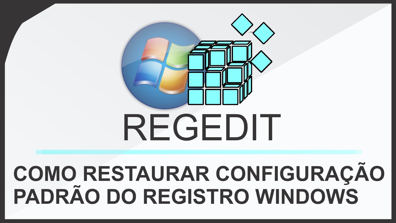 Como restaurar o regedit pelo cmd