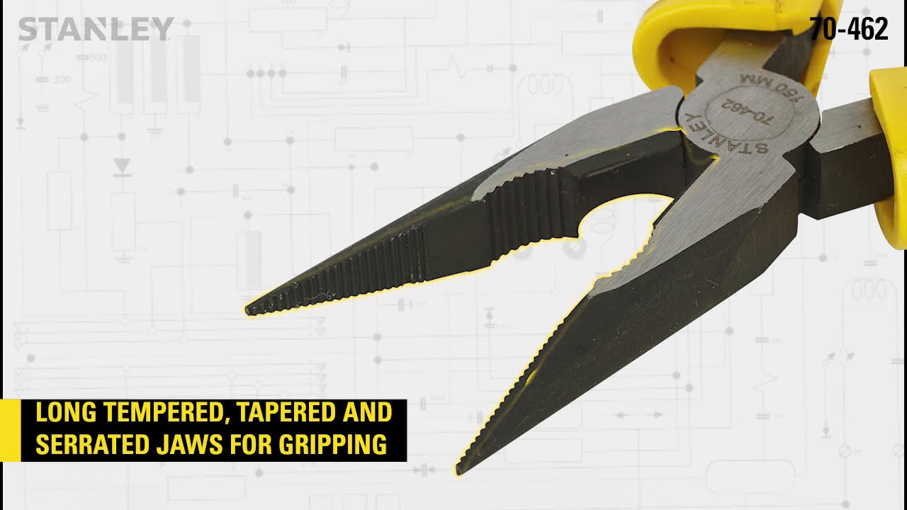 Stanley Hi-grade Steel Pliers| 6” snouts | Important Hand Tool