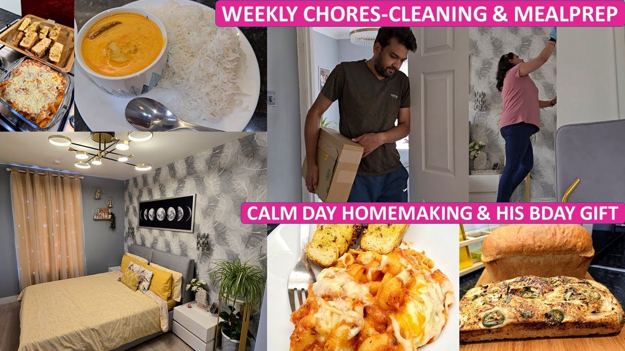 Cozy, Calm, Peaceful & Productive Routine On a Wet Windy Day | Happy He - Husband's Birthday Gift