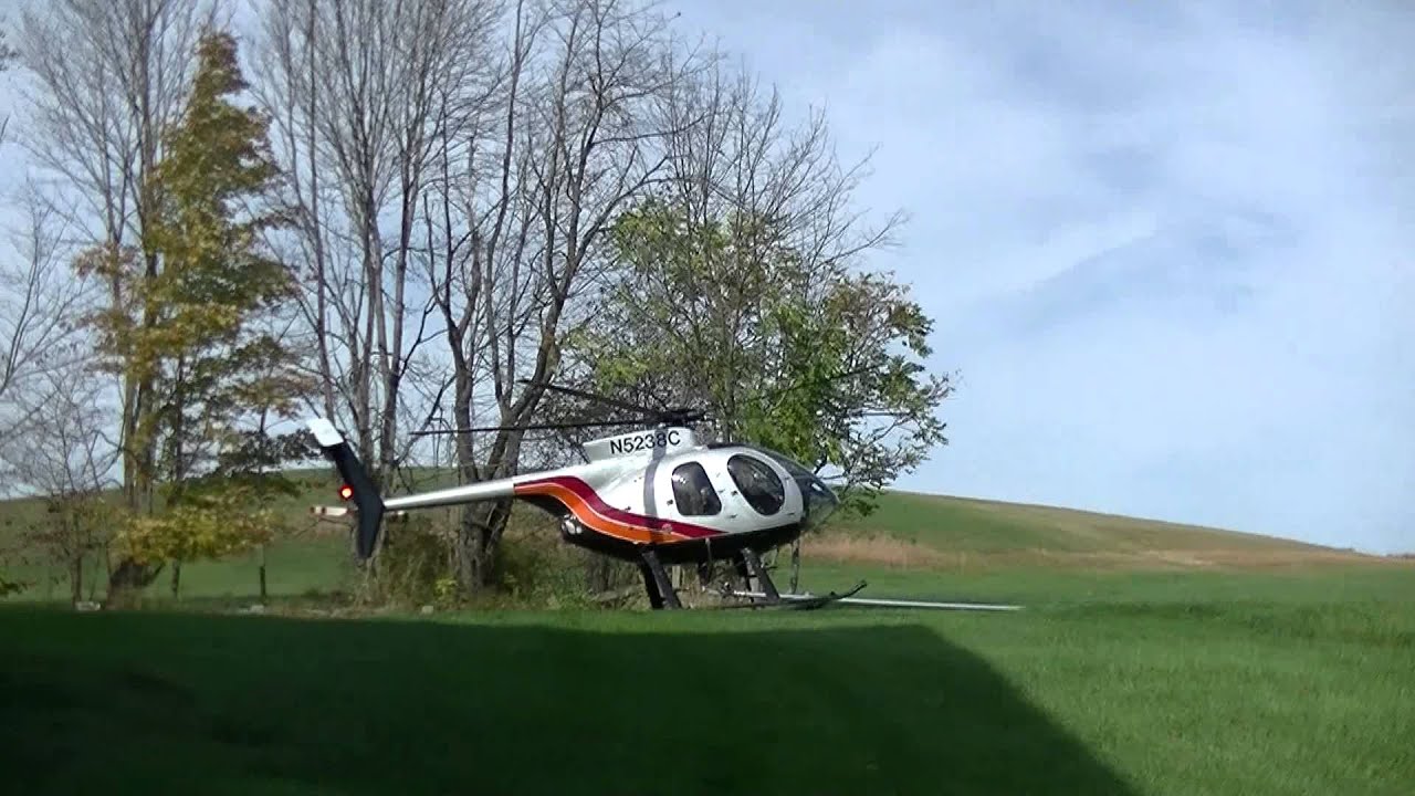 Buzzard Helicopter Tree Trimming Air Show. The AWESOME Hughes MD 500