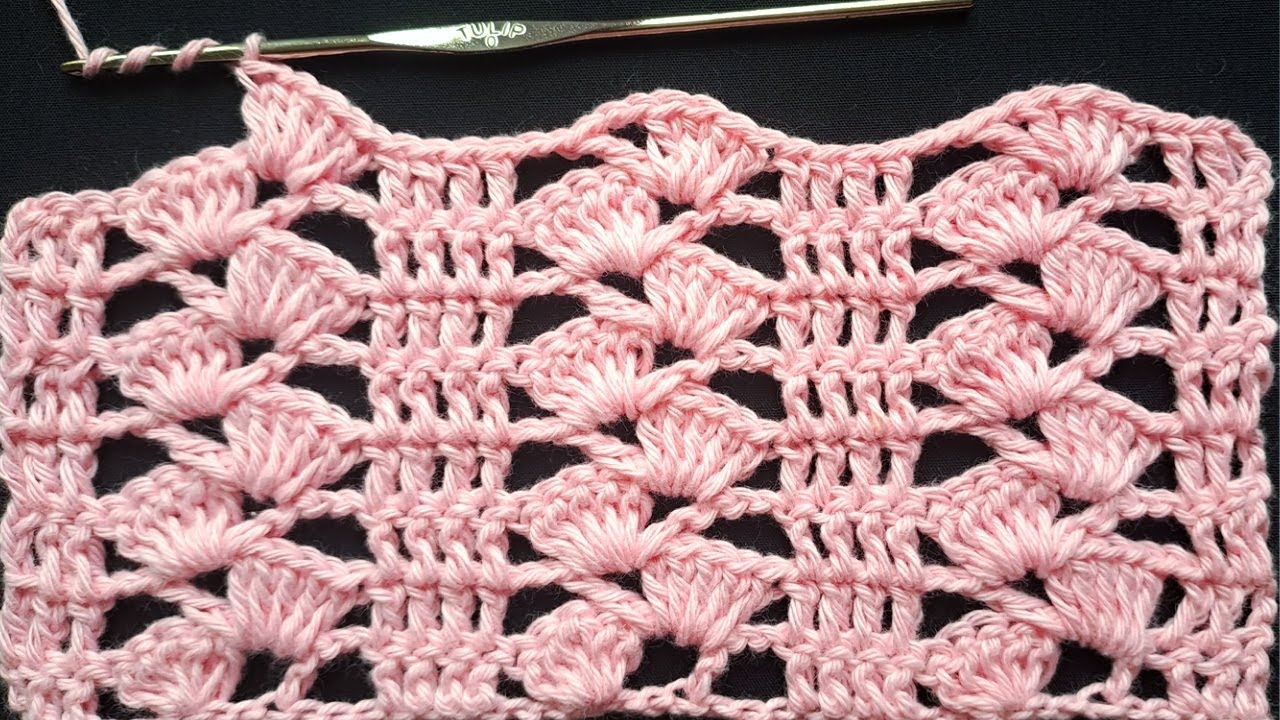 ¡Guau! No creerás lo fácil que es tejer este punto a Crochet/Easy crochet pattern/Tutorial uncinetto