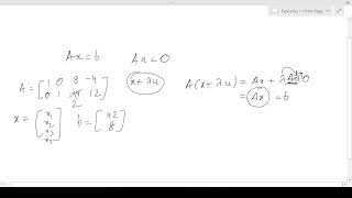 Particular and General Solution of a System of Linear Equations | Math for ML