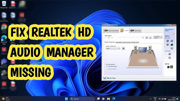 Fix Realtek HD Audio Manager Missing from Windows 11/10 (EASY)