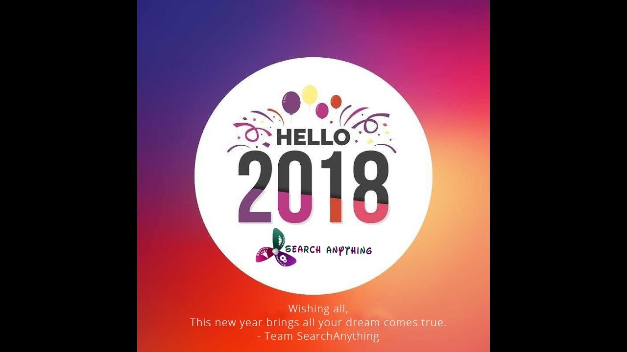 Happy New Year 2018 | by searchanything
