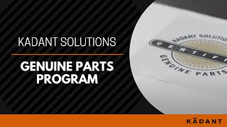 Genuine Parts Program - Kadant Solutions Genuine Parts Program Kadant Solutions