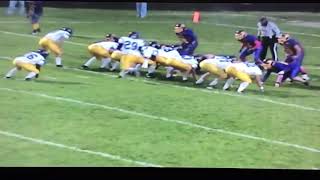 Blissfield Football: Trap for TD at Onsted.