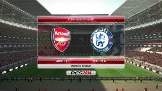 Download lagu PES 2014: Arsenal FC vs. Chelsea FC /  Pro Evolution Soccer 2014 [PC] [Gameplay] [HD ]
