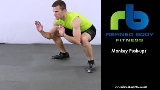 Monkey Push ups - Exercise Demonstration by Refined Body Fitness