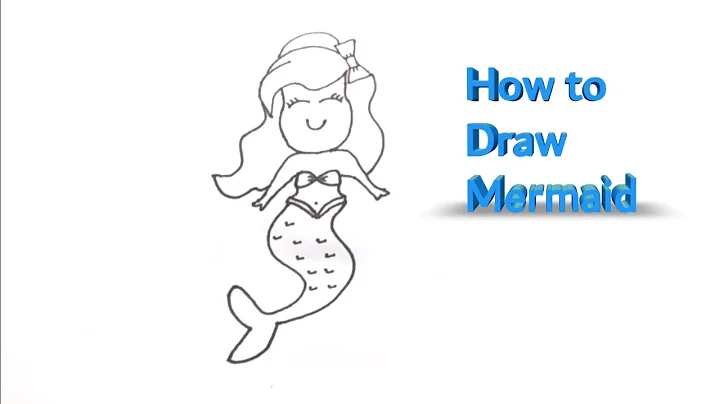 How to draw Mermaid Ariel cute and easy