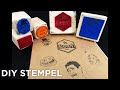 Stempel selber machen - DIY stamp - mit dem laser engraver und moosgummi  ( Neje , Ortur usw.  )