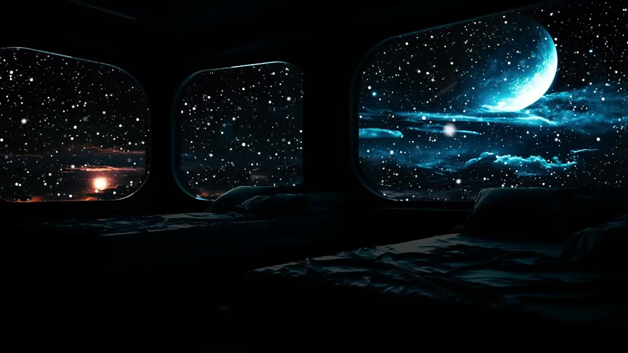 Solitary Spacecraft Glides Across the Infinite Starfield Searching for Light in an Ocean of Silence