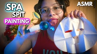 ASMR 🌸SPA con B4BITAS 💦// SPIT PAINTING👅Y MOUTH SOUNDS👄 - Vivalen ASMR