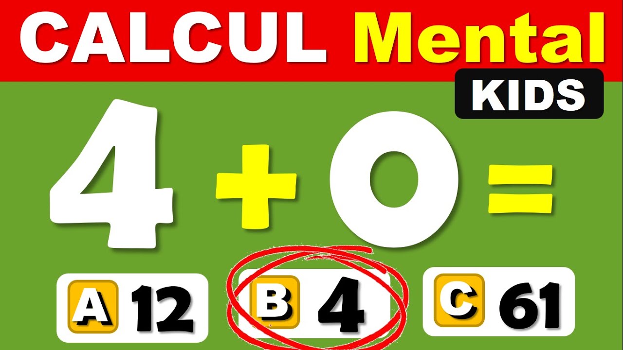 🔢Calcul Mental Facile Pour les Enfants ( Episode 2)➕➖✖️ 