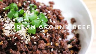 HOW TO COOK KOREAN GROUND BEEF | Kat's Empire |