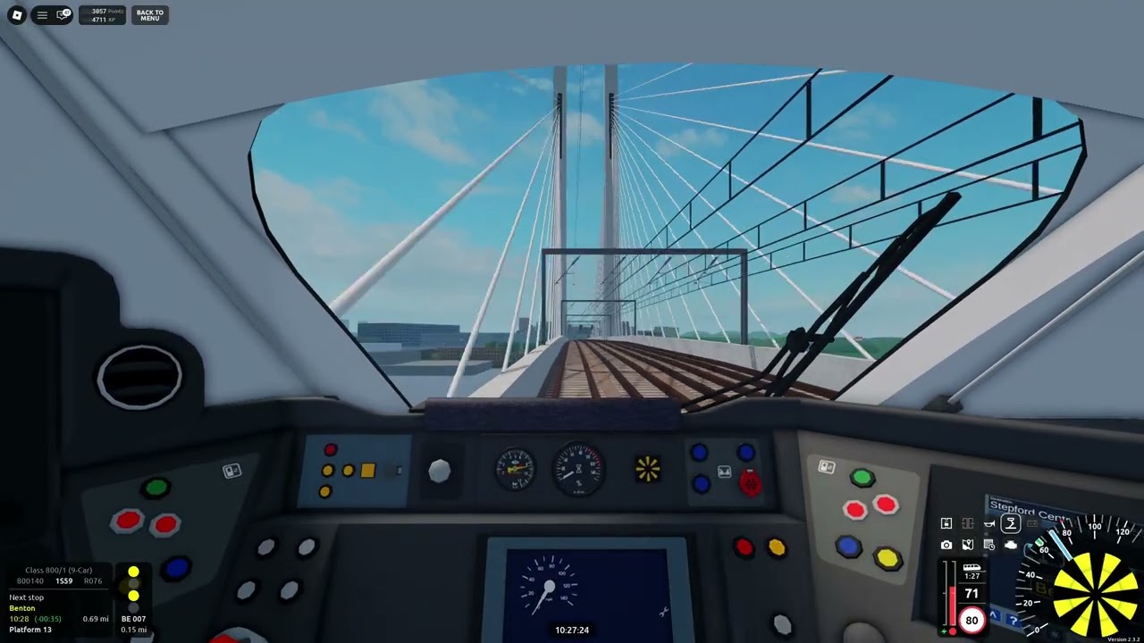 🚆SCR Class 800 Cab View, Route 076 Leighton City to Stepford Central⚡