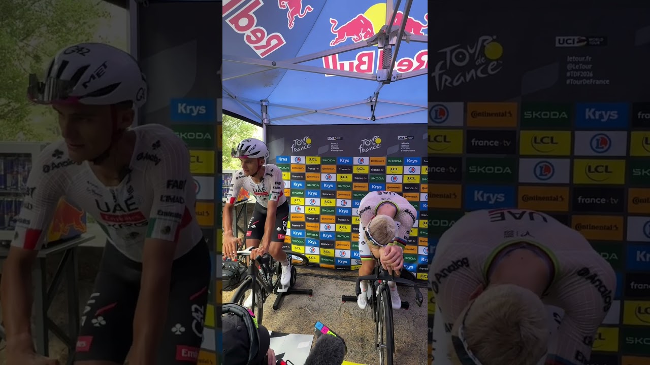 Stage win, selfie, warm-down ✅