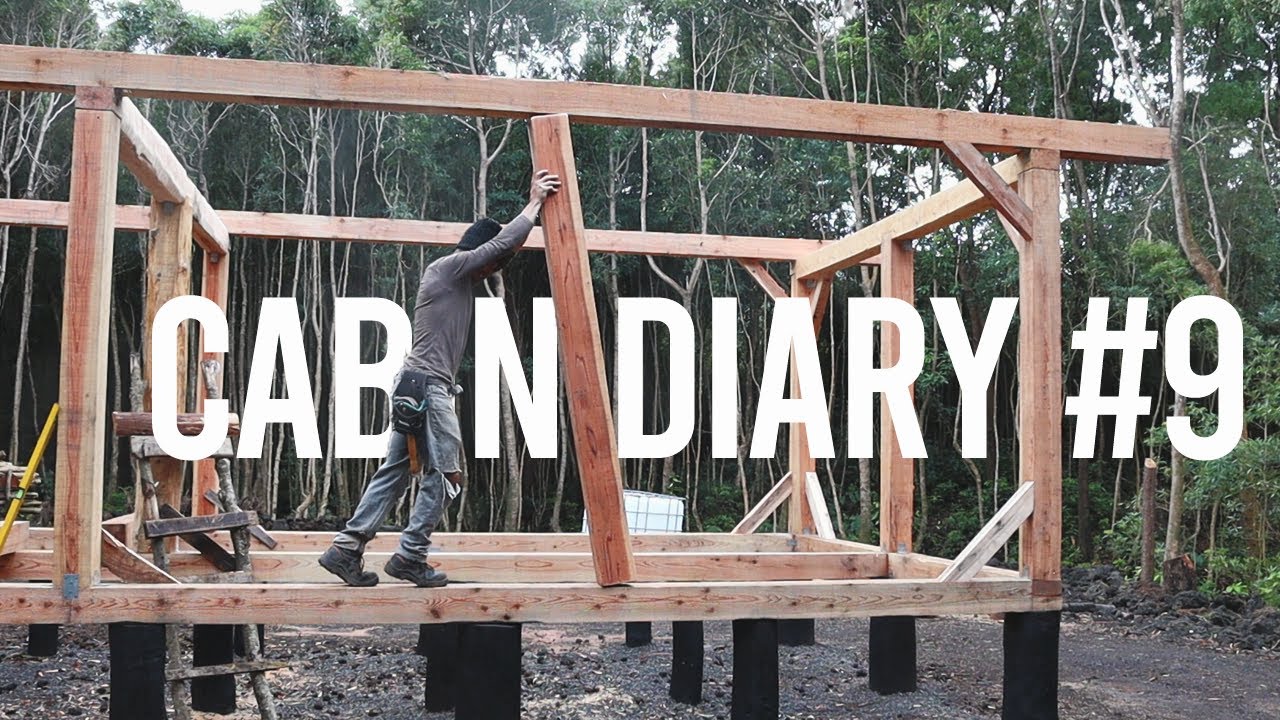 Off Grid Cabin #9 | Building the Cabin Wall Framing (Part 3) - YouTube