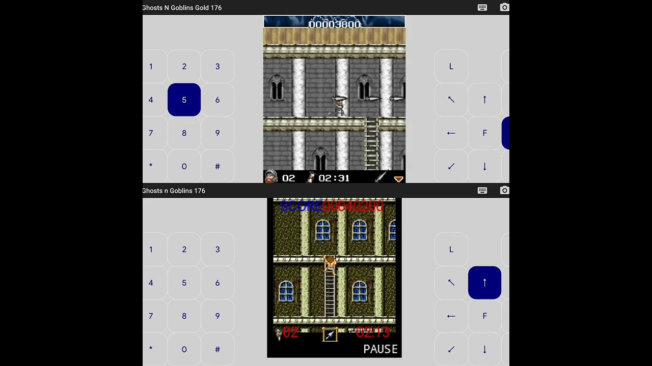 Ghosts N Goblins Old vs Gold 176x220 J2ME Loader Android Java Mobile phone Game emulation
