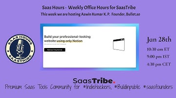 #Notion Website Builder - Focus on Bullet.so