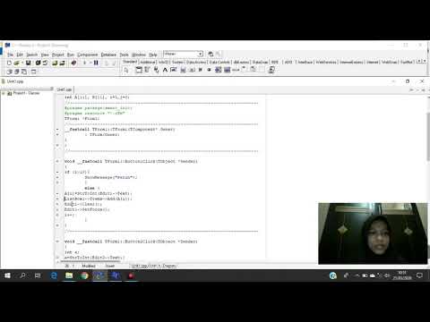 PROGRAM PENCARIAN ARRAY | BORLAND C++ BUILDER | Nadya Gusdita 1911521001