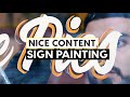 Sign Painting | Nice Content | Tatered