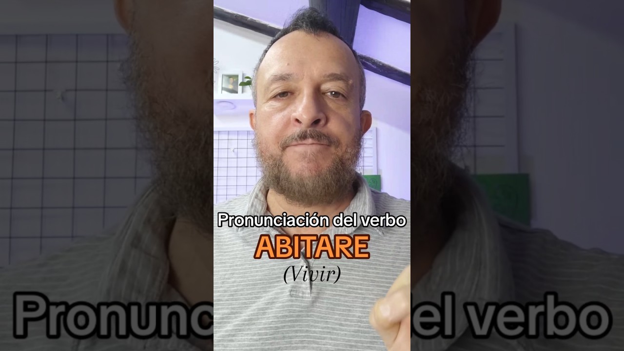 ¿Cómo se pronuncia ABITARE en italiano? 🇮🇹 