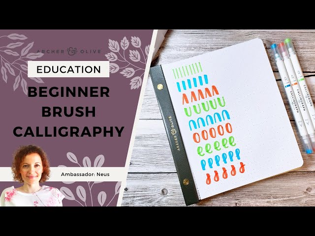 🖋Brush Pen Calligraphy for Beginners🖋🖋🖋  Are you ready to learn brush pen  calligraphy? You can do this! 🙌 ✓ 👌 I began lettering as an exercise for  my creativity and discovered