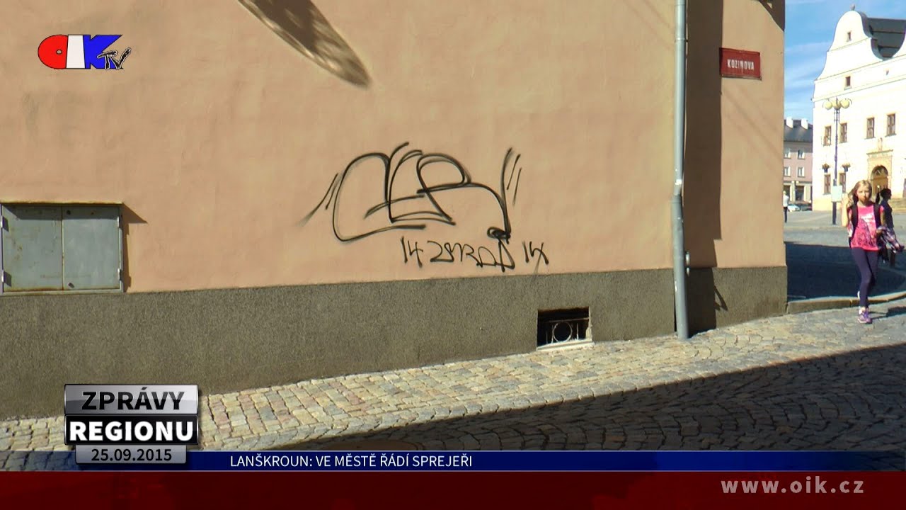 Lanškroun: Ve městě řádí sprejeři