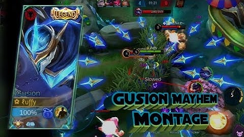 The MAYHEM MODE is Back!🔥 Gusion Legend Skin Mayhem Montage, MLBB Gameplay