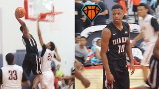 Dennis Smith Jr. Catches NASTY Body Going Baseline at Houston EYBL Session!!