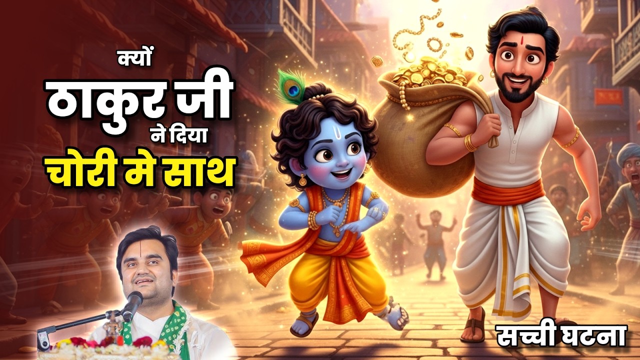 Kyu Thakurji Ne Diya Chori Me Sath - krishna leela - Indresh ji maharaj Katha #krishnaleela