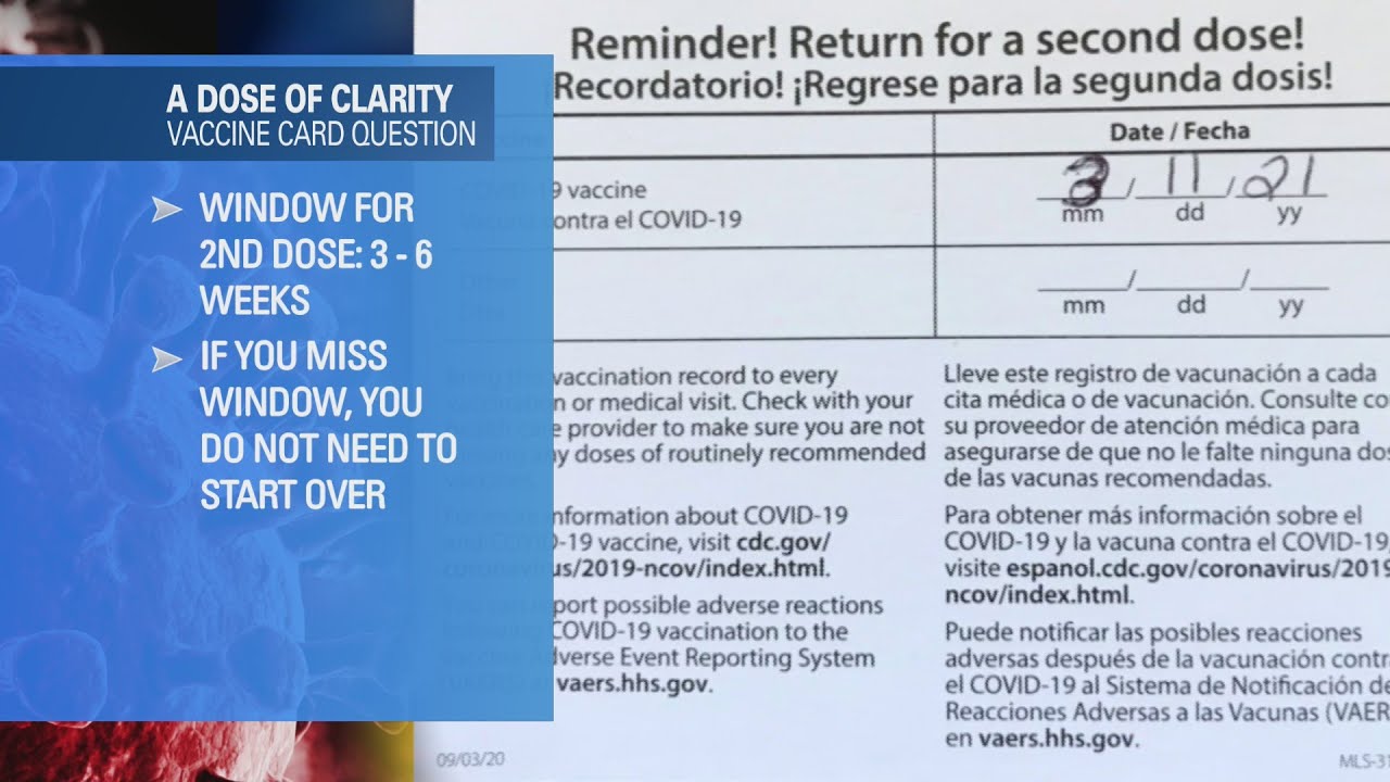 Dose of Clarity: Is the date on my vaccine card an appointment? And what should I do with it once I'