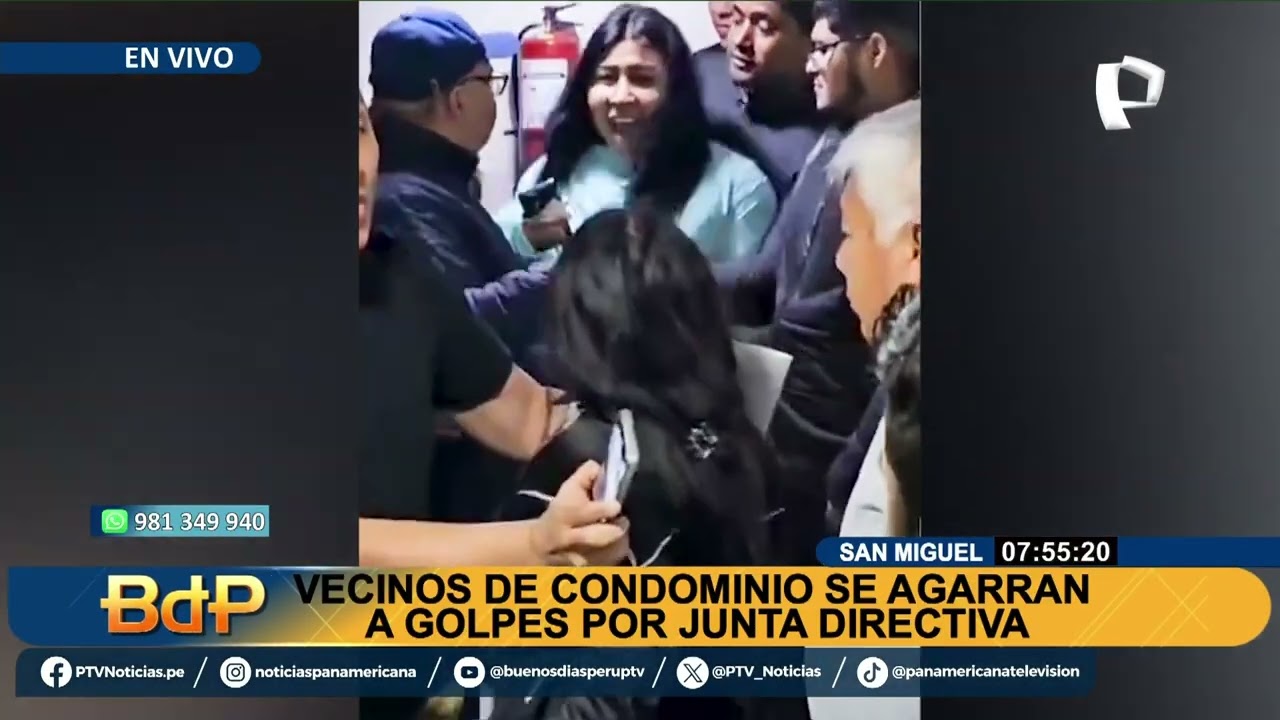 San Miguel: vecinos de condominio se agarran a golpes por administración de junta directiva