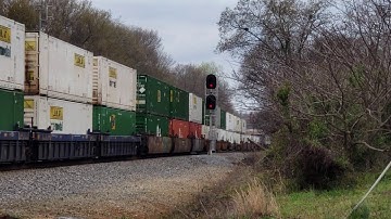 NS 213 Intermodal Taylors, SC w/Lehigh Valley Heritage Unit leading